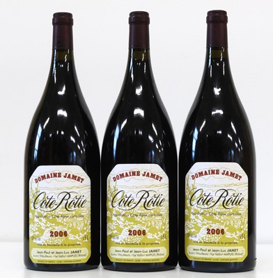 Lot 75 - 3 Magnum bottles Cote Rotie Domaine Jamet 2006