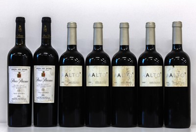 Lot 86 - 7 Bottles Mixed Lot Fine Ribera del Duero Wines