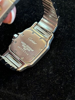 Lot 212 - A Cartier Santos quartz wristwatch, ref. 1567.