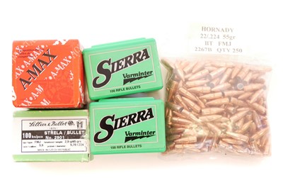 Lot 509 - .22 FMJ bullet heads, to include an unopened...