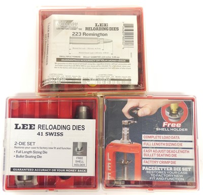 Lot 511 - Three sets of Lee dies, in calibres .223...