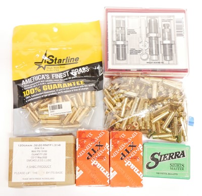 Lot 503 - .32-20 Dies and components, to include a Lee...