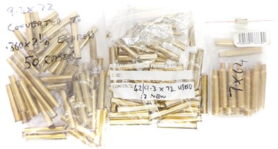 Lot 500 - Unusual brass, to include fifty .360 2 1/4inch...