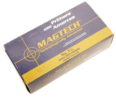 Lot 527 - Magtech small rifle primers No. 7.5, eight...