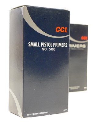 Lot 528 - CCI small pistol primers, No.500, one thousand,...
