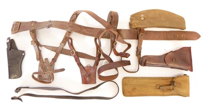 Lot 177 - Sam Browne belt, stamped M. Harvey and Co....