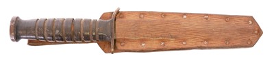 Lot 147 - US M3 Case fighting knife, with studded...