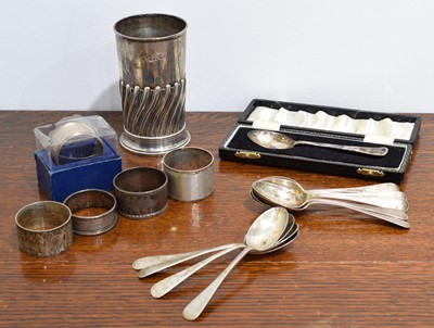 Lot 30 - A selection of silver.