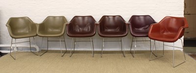 Lot 226 - Set of Six Elbow or 'Tub' Chairs