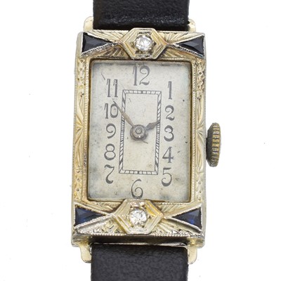 Lot 172 - A gem-set cocktail watch.