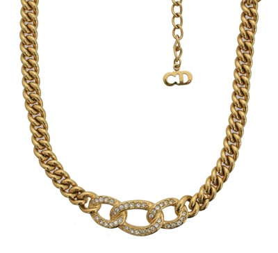 Lot 186 - A Christian Dior paste necklace.