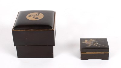 Lot 105 - A Small Japanese Bronze and Mixed Metal Inlaid Trinket Box