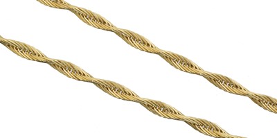 Lot 27 - An 18ct chain necklace.