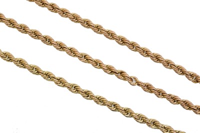 Lot 25 - A 9ct gold necklace and bracelet.