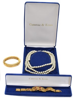 Lot 181 - Camrose & Kross - JBK Just Like Jacuqeline Kennedy jewellery.