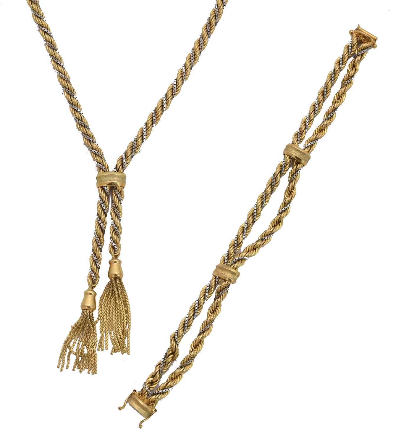 Lot 38 - A suite of 9ct gold jewellery by UnoAErre.