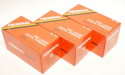 Lot 522 - Federal Large Pistol Primers, No.150, three...