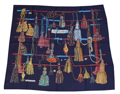 Lot 196 - A Hermès 'Passementerie' silk scarf.