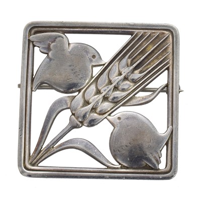 Lot 10 - A Georg Jensen brooch, no. 250.