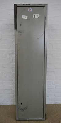 Lot 408 - Steel gun cabinet, with two sets of keys.