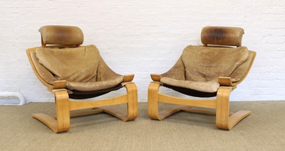 Lot 258 - Pair of Swedish "Kroken" Lounge or Easy Chairs