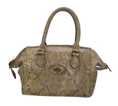 Lot 199 - A Mulberry bowler bag.