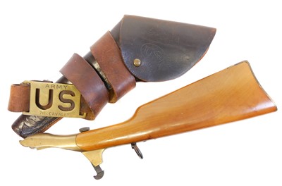 Lot 427 - Reproduction shoulder stock to fit a Colt Army,...