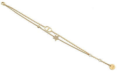 Lot 185A - A Dior 'Petit CD Double' Bracelet.