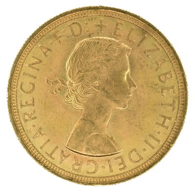 Lot 46 - Queen Elizabeth II, Sovereign, 1957.