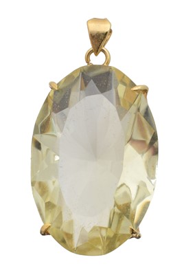 Lot 106 - A citrine pendant