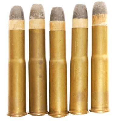 Lot 439 - Five inert 11x60mm Mauser bolt action rifle...