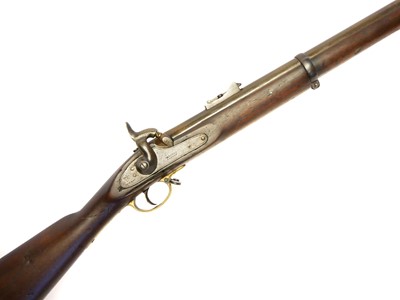 Lot 26 - P53 percussion three band .577 musket by...