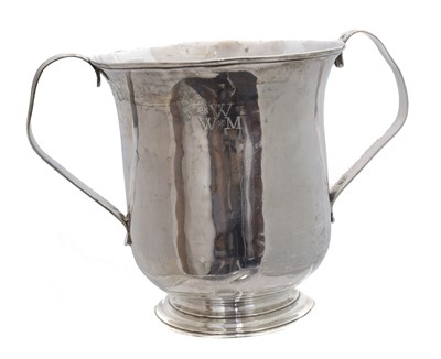 Lot 7 - A George II silver loving cup.