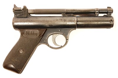 Lot 104 - Webley Senior .22 air pistol, with early...