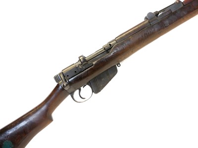 Lot 378 - Lee Enfield SMLE .22 smooth bore shotgun,...