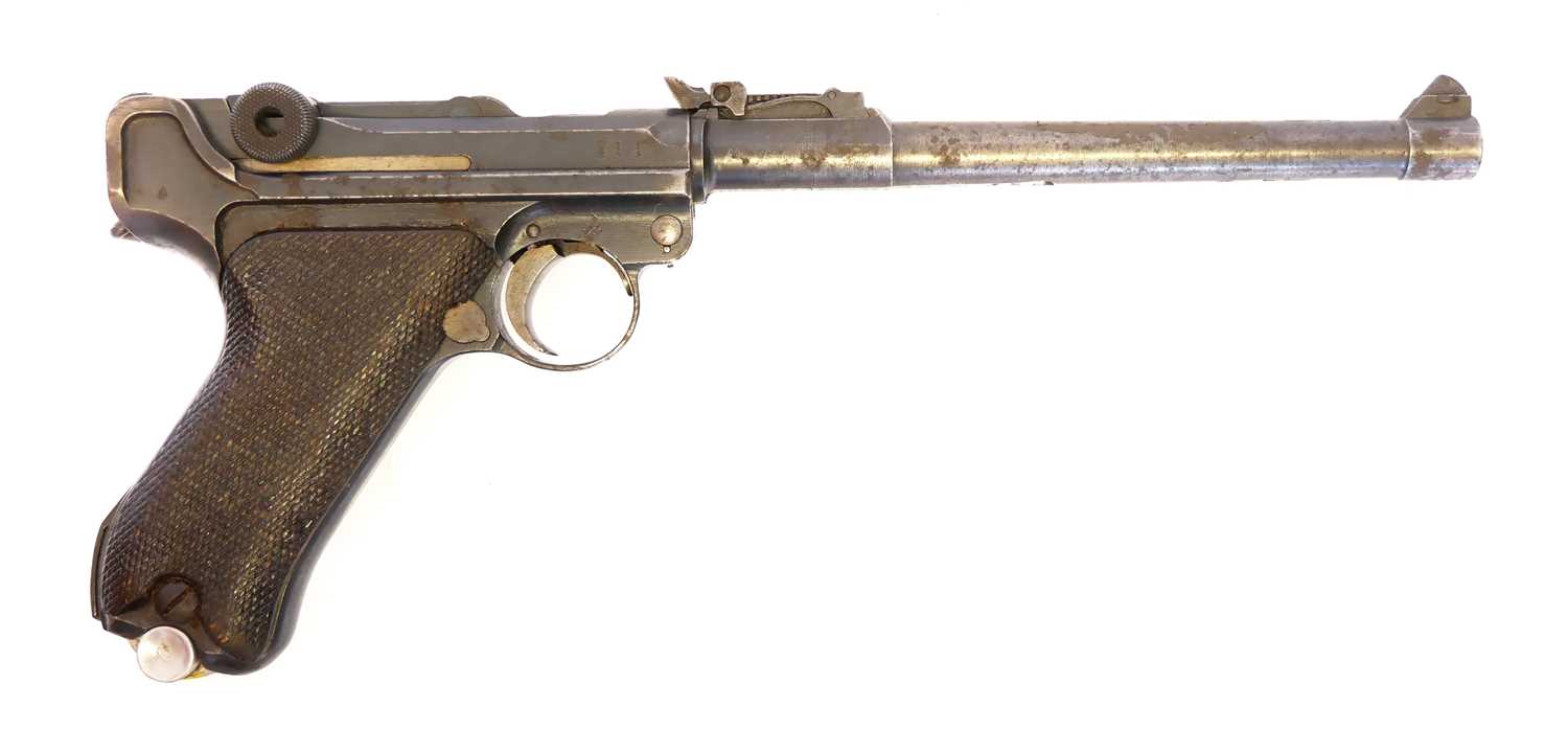 Lot 63 - Deactivated German WWI DWM Artillery Luger 9mm...