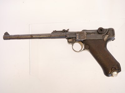 Lot 63 - Deactivated German WWI DWM Artillery Luger 9mm...