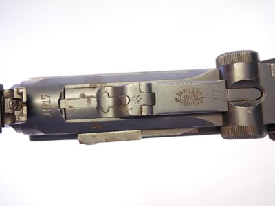 Lot 63 - Deactivated German WWI DWM Artillery Luger 9mm...