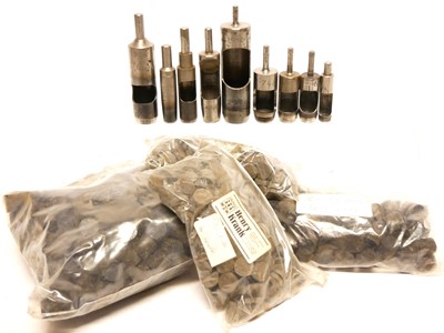 Lot 484 - Collection of shotgun wad cutters, designed to...