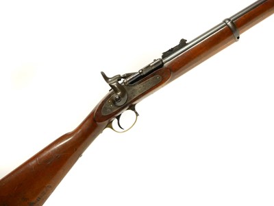 Lot 39 - Enfield .577 Snider rifle, 32inch barrel with...