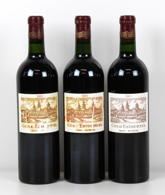 Lot 32 - 3 Bottles Chateau Cos d’Estournel
