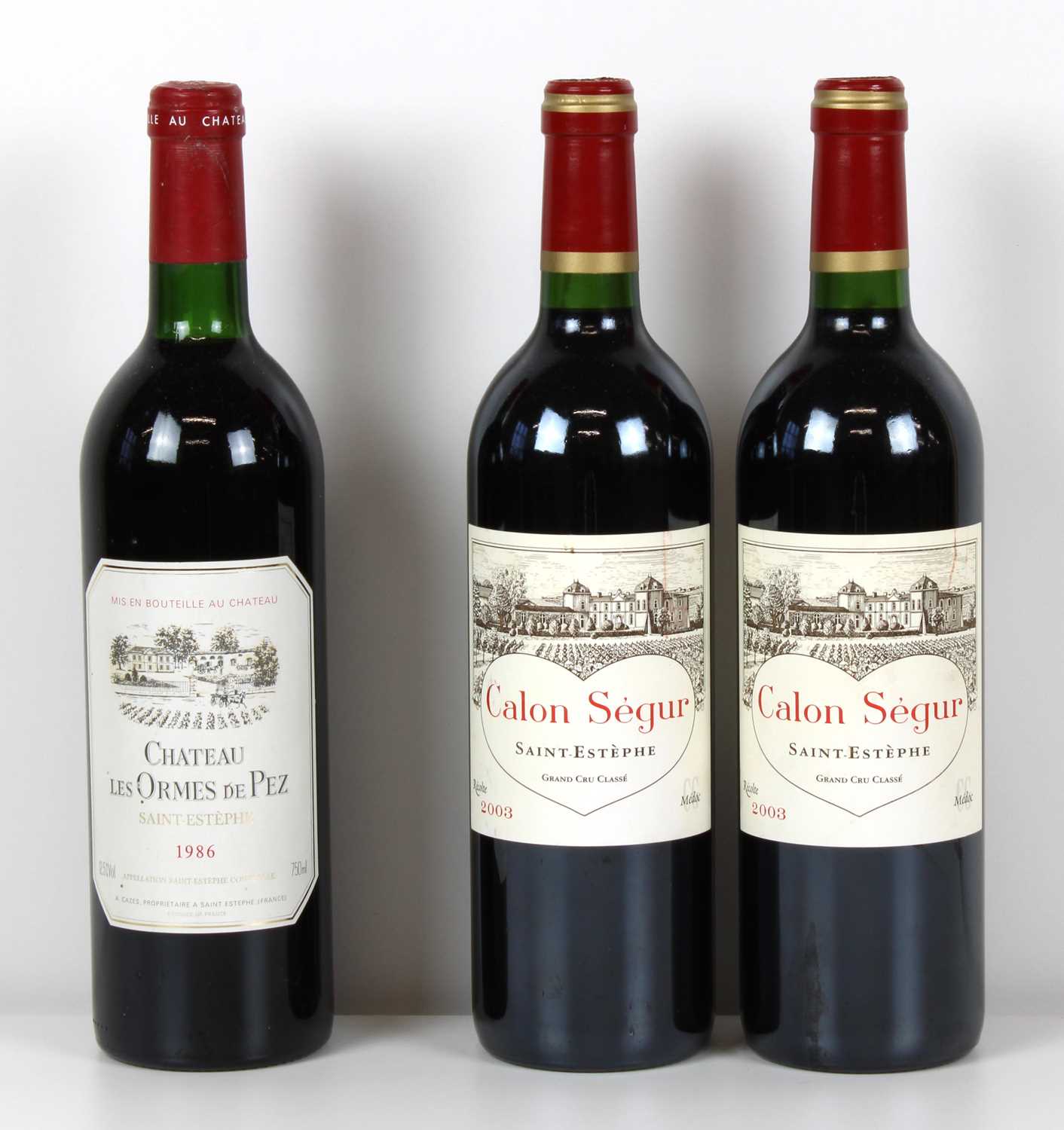Lot 9 - 3 Bottles Mixed Lot Fine St Estephe wines