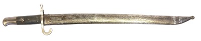 Lot 169 - Austrian M.1870 Yataghan Werndl rifle bayonet...