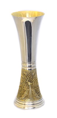 Lot 27 - An Elizabeth II commemorative silver and silver gilt 'The Westminster Cathedral Goblet'.