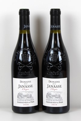 Lot 55 - 2 Bottles Chateauneuf du Pape Domaine de La Janasse ‘Chaupin’ Vintage 2010