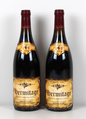 Lot 66 - 2 Bottles Hermitage Domaine Bernard Faurie Vintage 2001