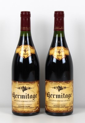 Lot 69 - 2 Bottles Hermitage Domaine Bernard Faurie Vintage 1997