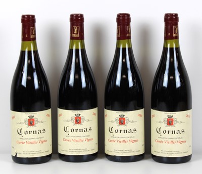 Lot 73 - 4 Bottles Cornas ‘Les Vieilles Vignes’ Domaine Alain Voge Vintage 2001