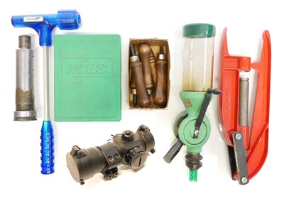 Lot 478 - Reloading tools, including a Redding powder...