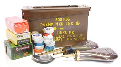 Lot 512 - Black powder revolver supplies and accessories,...